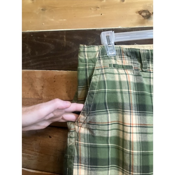 No Boundaries Vintage Green Plaid Mens Bermuda Shorts Size 34 - Picture 3 of 11